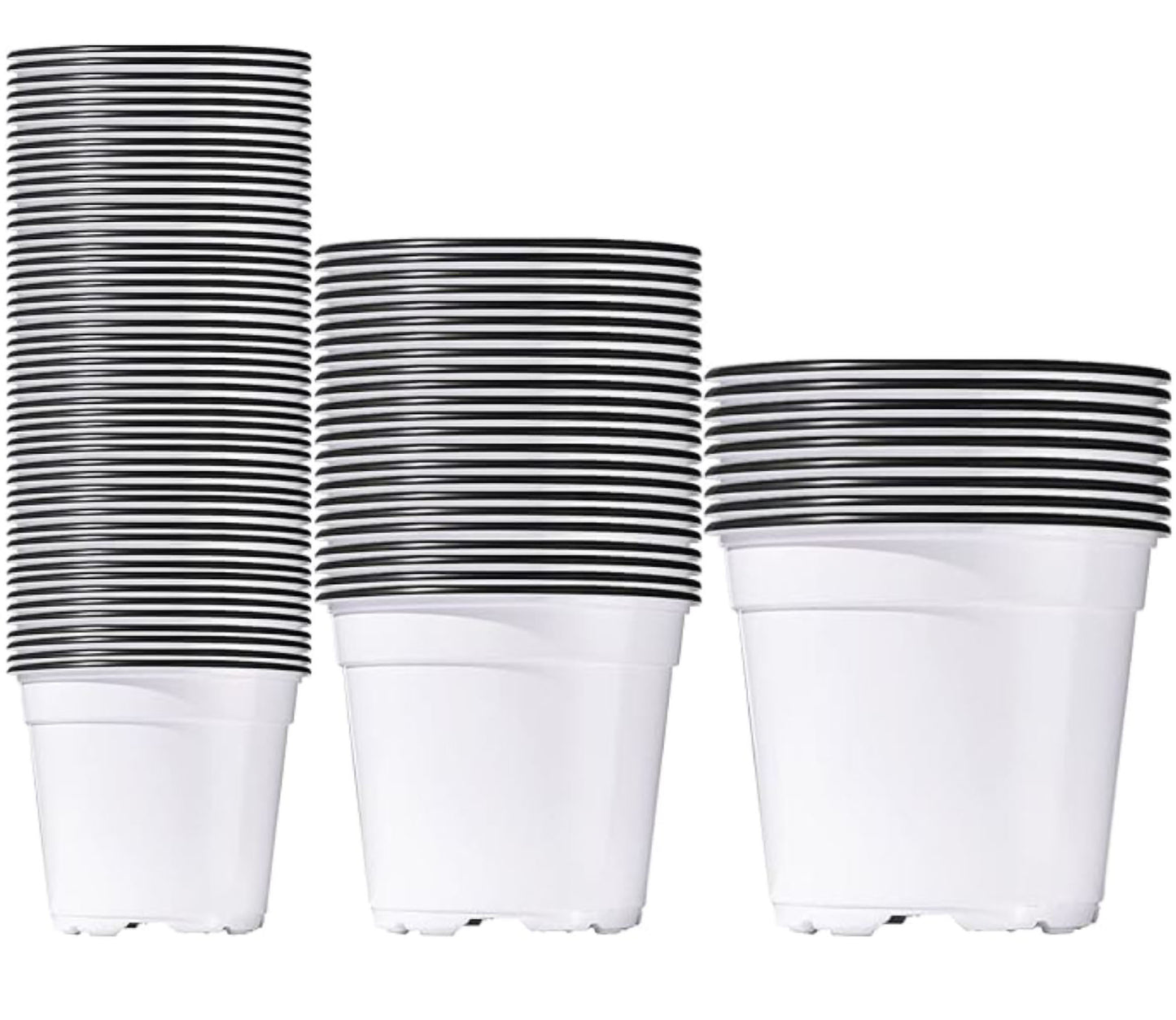 Plastic Nursery Pots Seedling Starting Pots (100 pack)